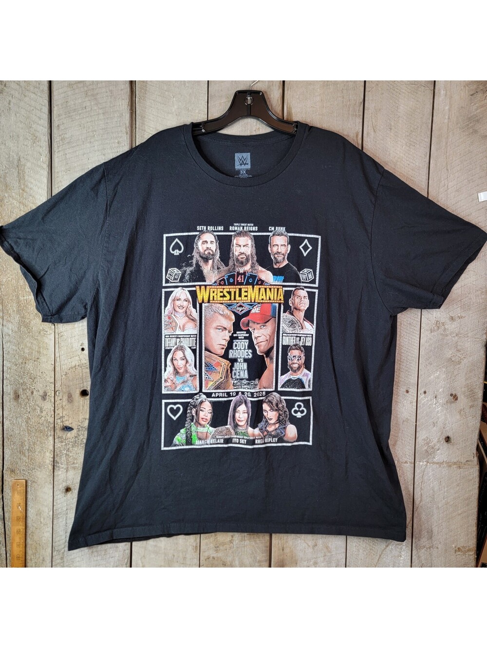 WWE WrestleMania 41 Shirt 3X Vegas 2025 Roman Reigns Cena Punk